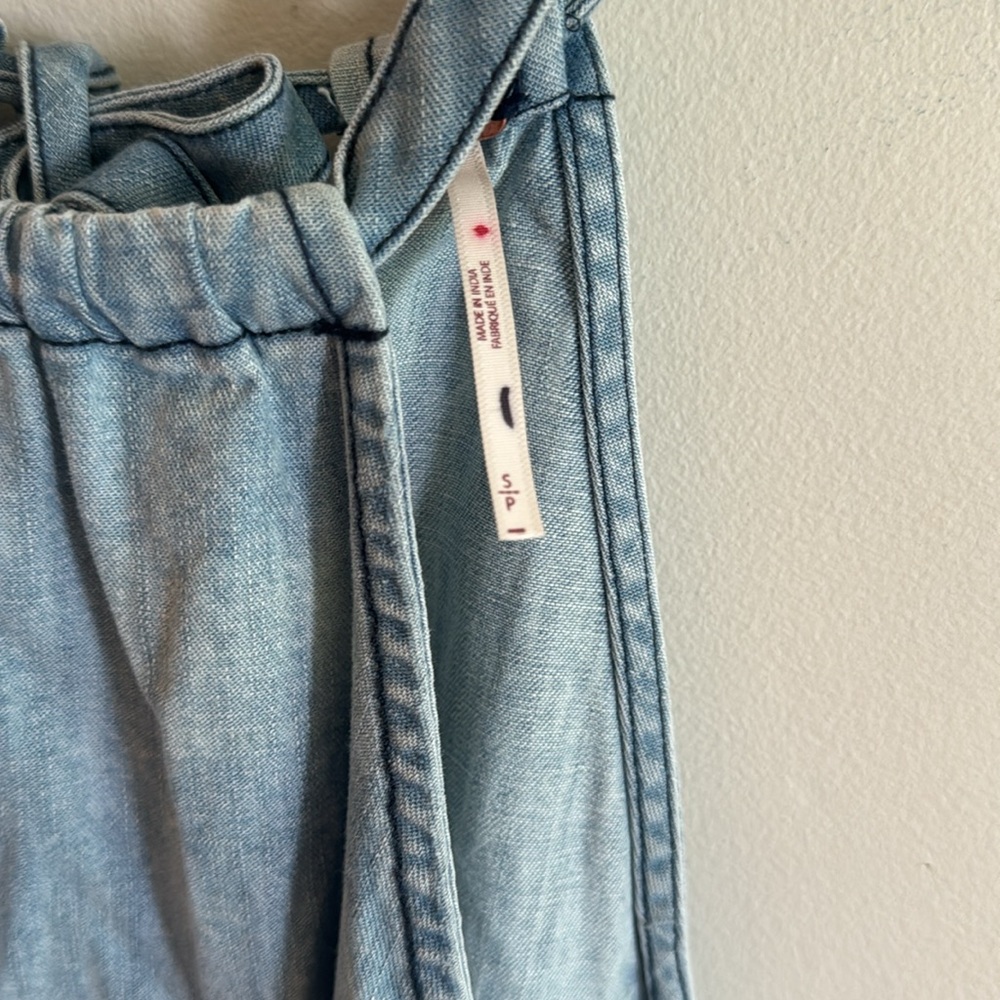 Free People $128 Isabella Denim Tunic Size Small - Picture 3 of 7